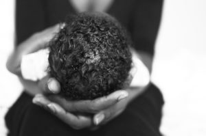 Mum holding newborn baby
