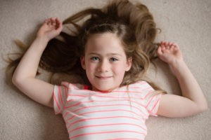 Child photo shoot at home