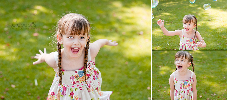 Young girl in the park