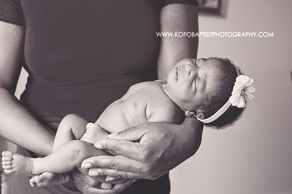 Newborn baby in mummy's arms
