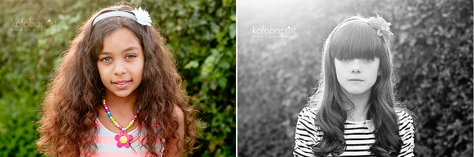 Young girls in the park by Colchester Essex Child Photographer Kofo Baptist